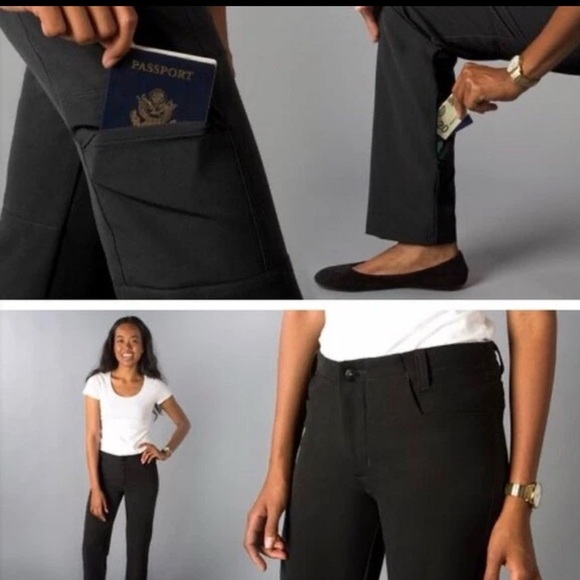 Betabrand Pants - BetaBrand Traveler Cargo Pants, Women’s Size 12 Petite, Charcoal, Straight Leg